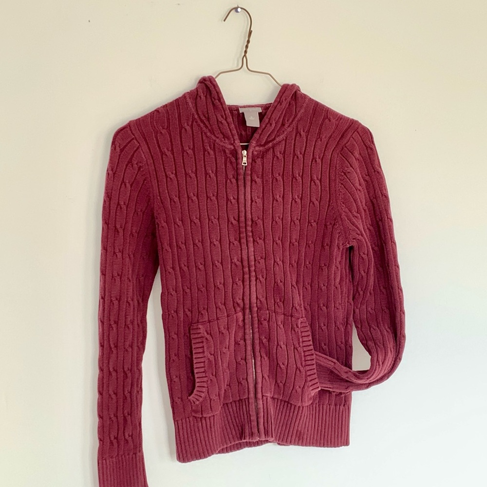 Ann Taylor Zip Up Cardigan